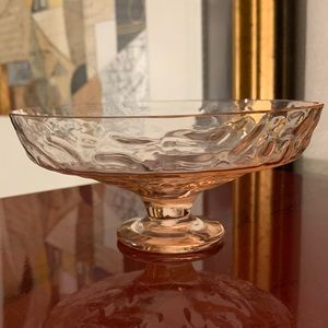 Vintage Pink Glass Dish